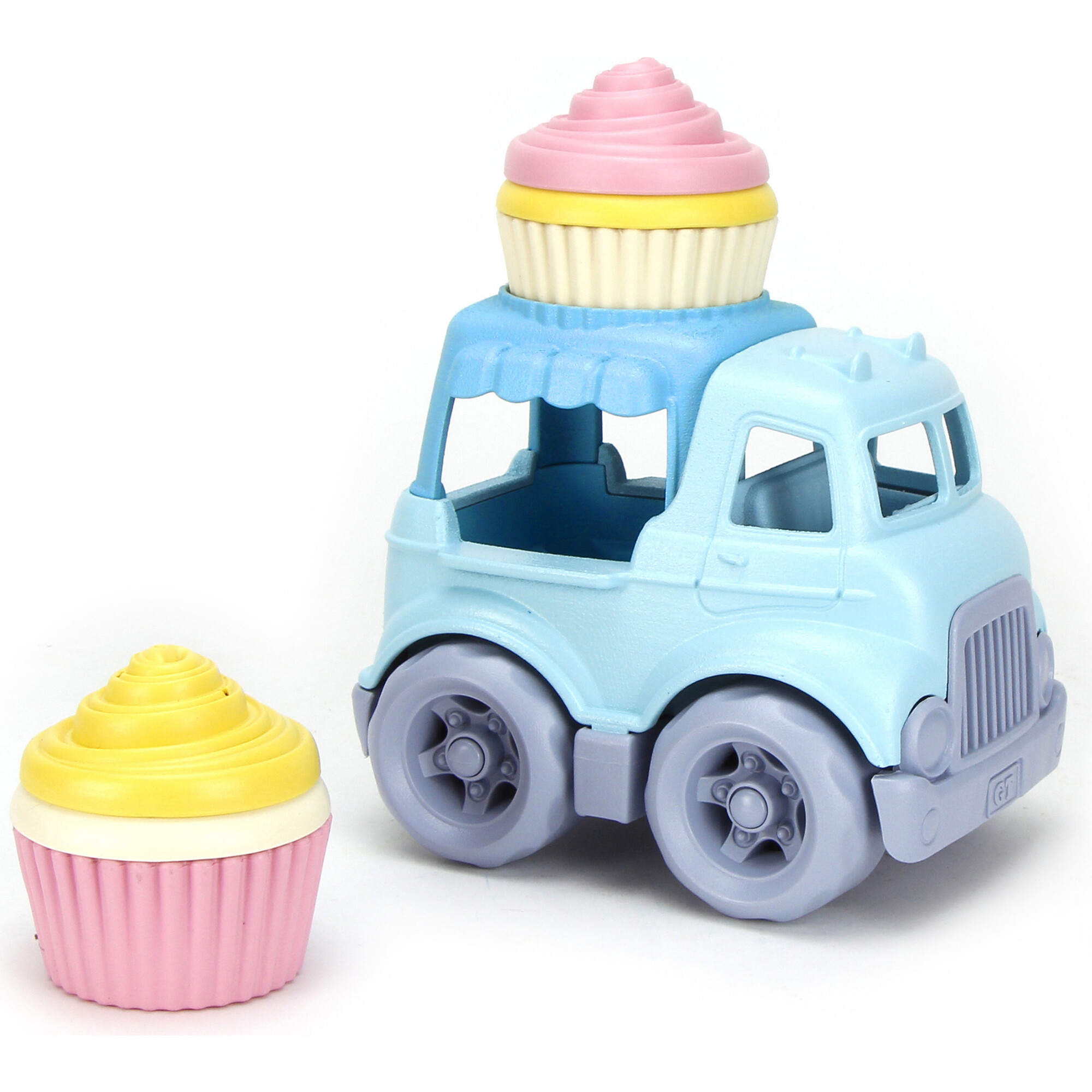 Green Toys: Cupcake Truck - Blue Dessert Toy Vehicle - Play Kits - 1