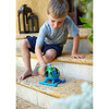 Green Toys: Helicopter Green - Blue Bear Pilot Character Play Vehicle - Play Kits - 3