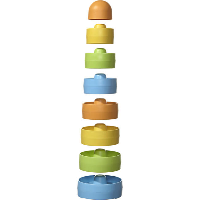 Green Toys: My First Stacker - 8 Pieces, Pastel Colors - Blocks - 4