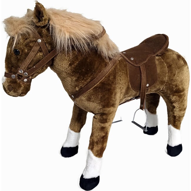 Ponyland: Music Standing Horse - Brown & White