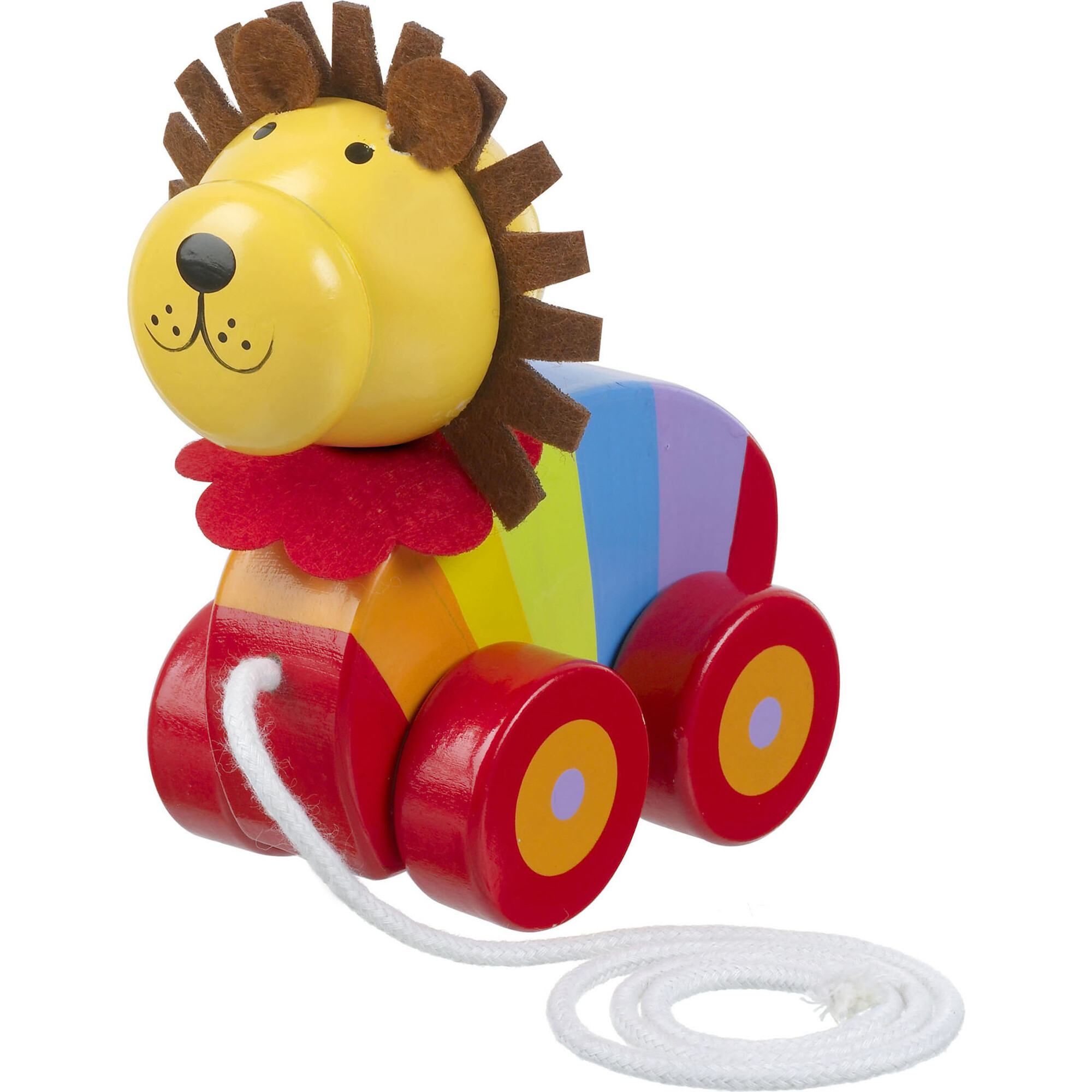 Orange Tree Toys: Pull Along: Lion - Wooden Toy - Developmental Toys - 1