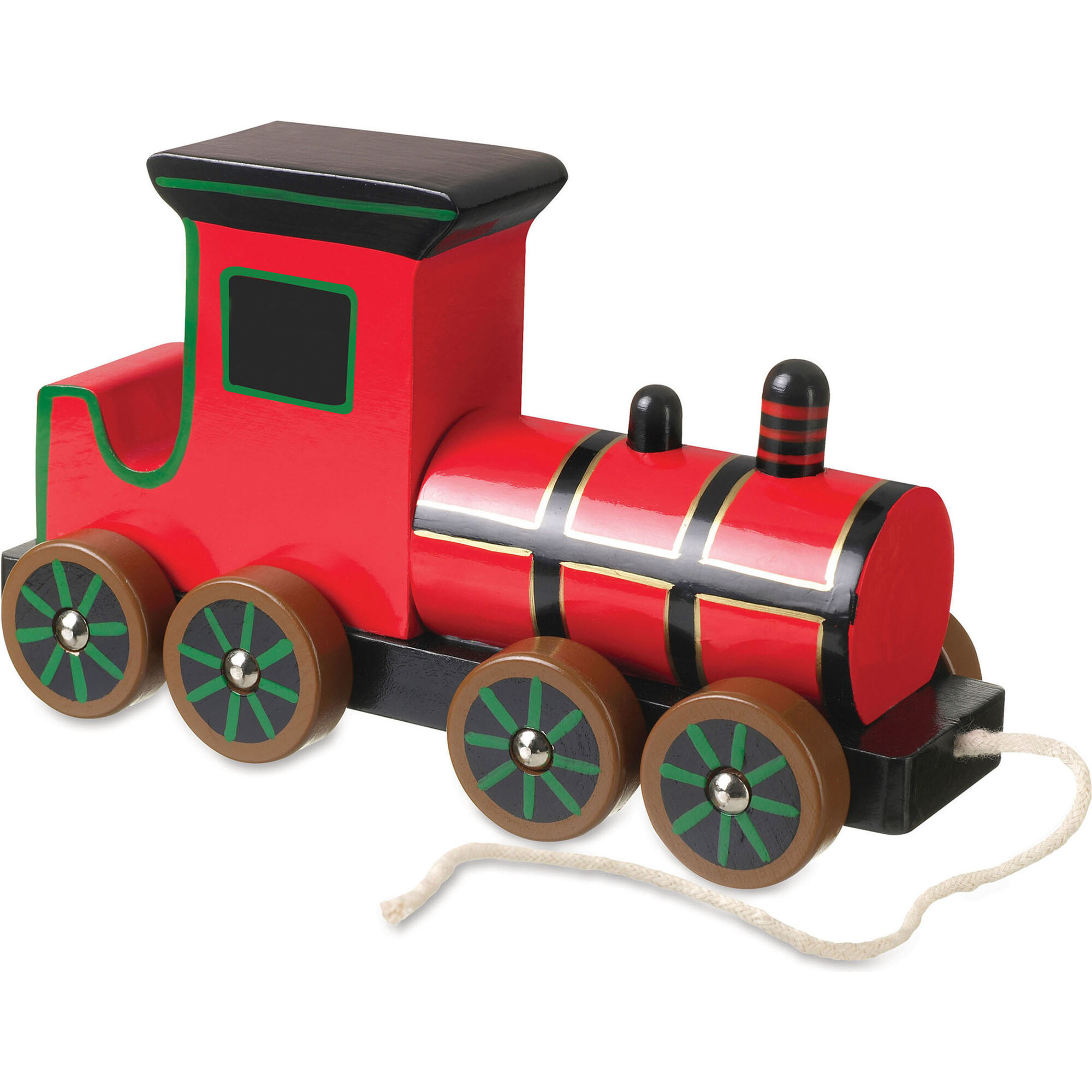 Orange Tree Toys: Pull Along: Steam Train - Wooden Toy - Developmental Toys - 1
