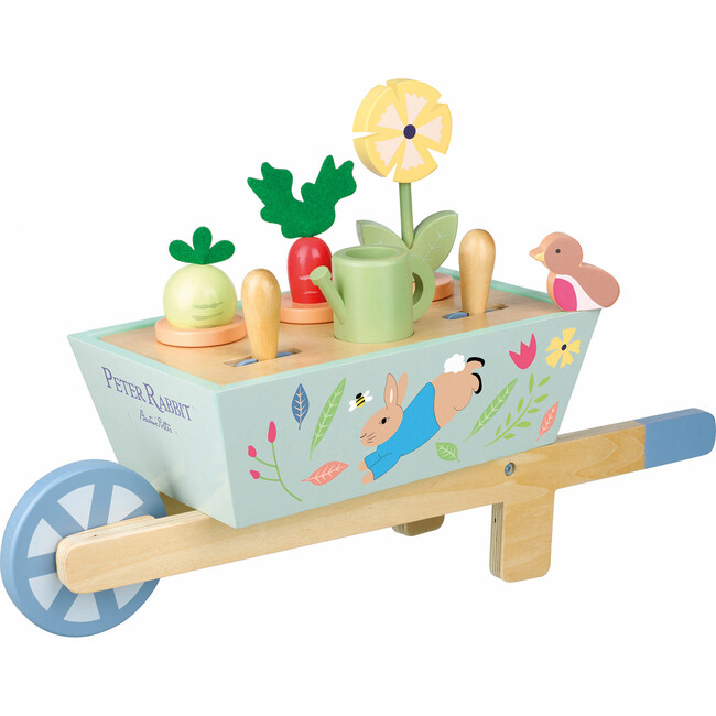 Peter Rabbit: Wheelbarrow - Wooden Wheeled Garden Toy