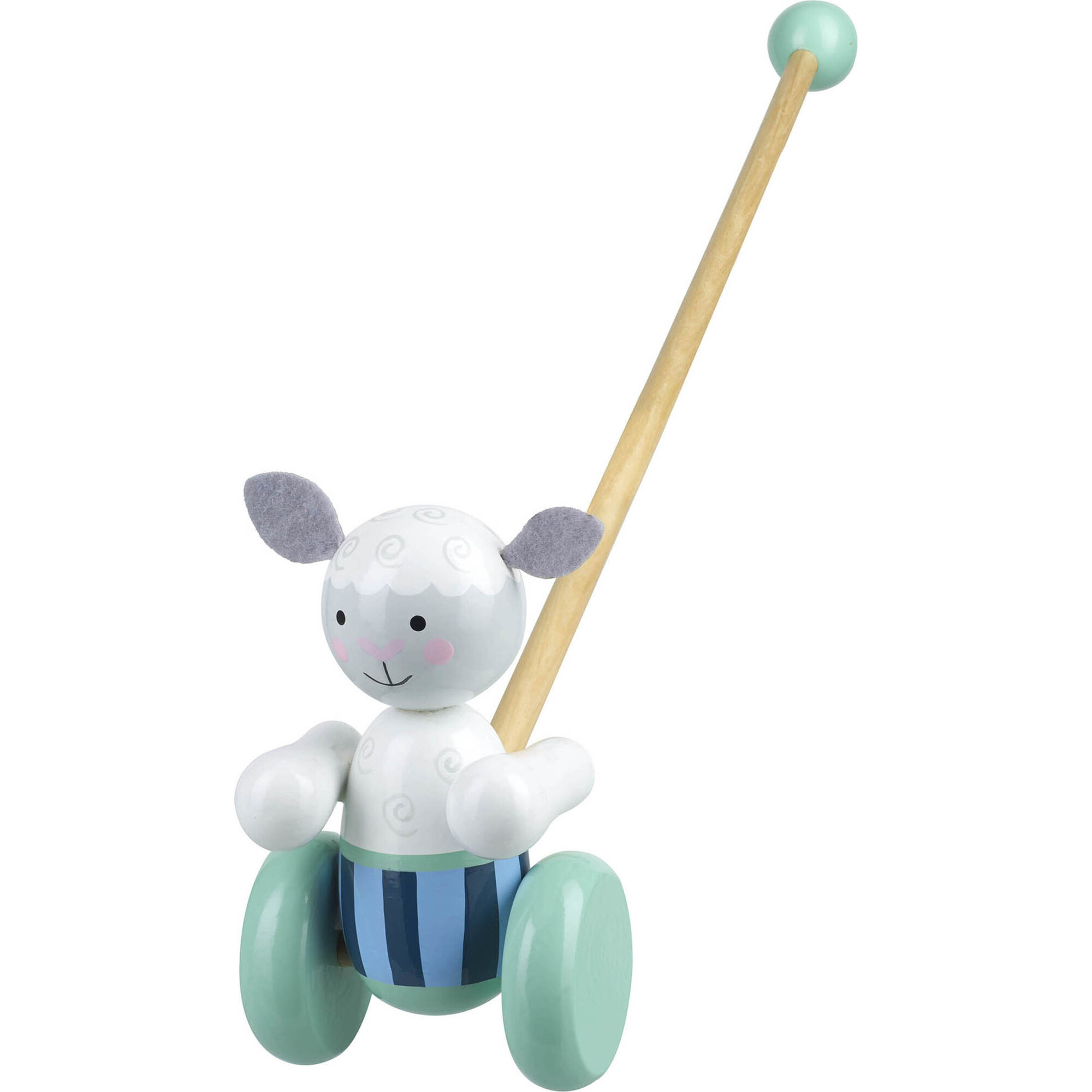 Orange Tree Toys: Push Along: Sheep - Wooden Toy - Developmental Toys - 1