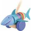 Orange Tree Toys: Push Along: Shark - Wooden Toy - Developmental Toys - 2