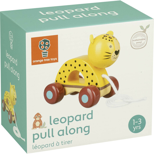 Orange Tree Toys: Pull Along: Leopard - Wooden Toy - Developmental Toys - 2