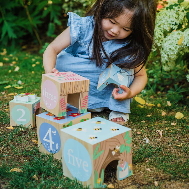 Peter Rabbit: Wooden Stacking Cubes - 5 Numbered Stacking Cubes - Stackers - 2