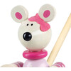 Orange Tree Toys: Push Along: Pink Mouse - Wooden Toy - Developmental Toys - 2