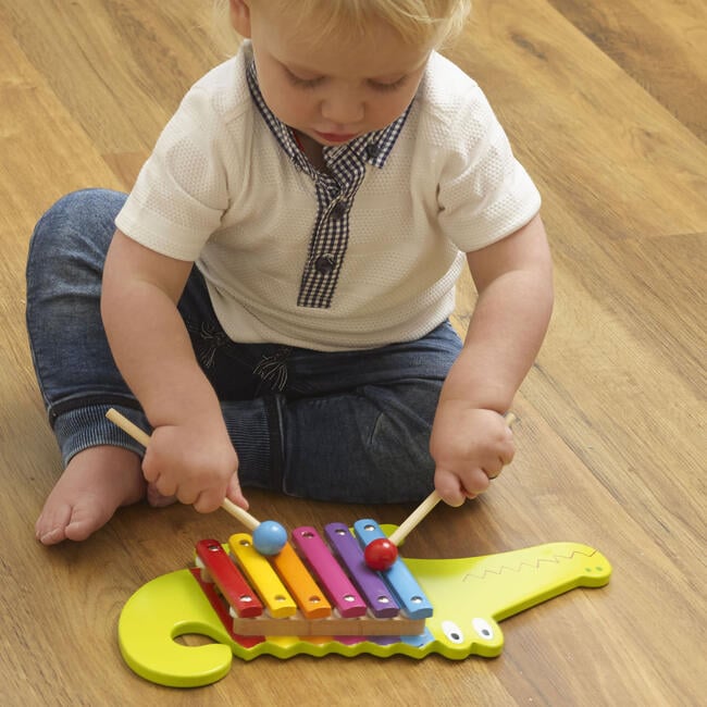 Orange Tree Toys: Xylophone: Crocodile - Wooden Musical Instrument Toy - Musical - 2