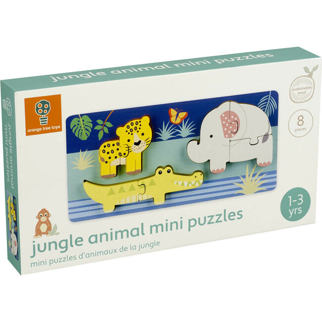 Orange Tree Toys: Jungle Animals - Mini Puzzles - Wooden Puzzles - 2