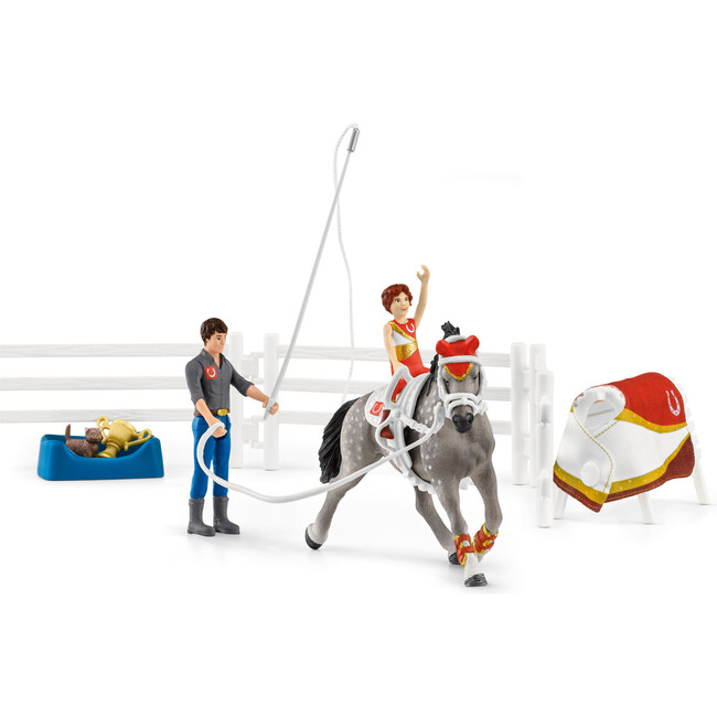 Schleich Horse Club: Mia's Vaulting Set - 18 Piece Playset