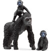 Schleich Wild Life: Gorilla Family - 3pc Animal Figurine Jungle Playset - Playsets - 1 - thumbnail
