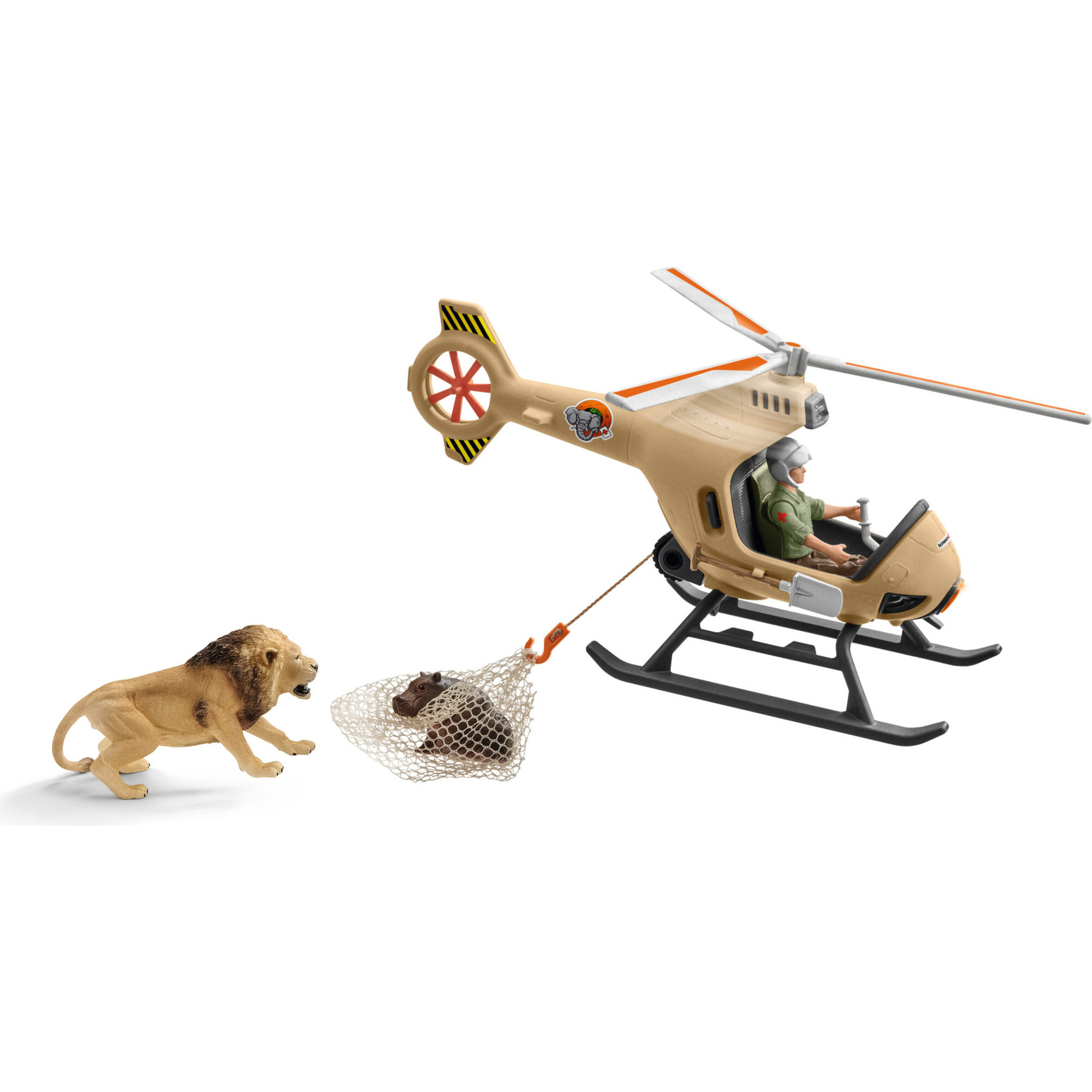 Schleich Wild Life: Animal Rescue Helicopter - 16pc Playset - Playsets - 1