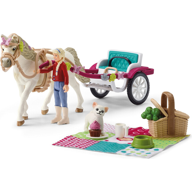 Schleich Horse Club: Small Carriage For The Big Horse Show - 33pc Playset