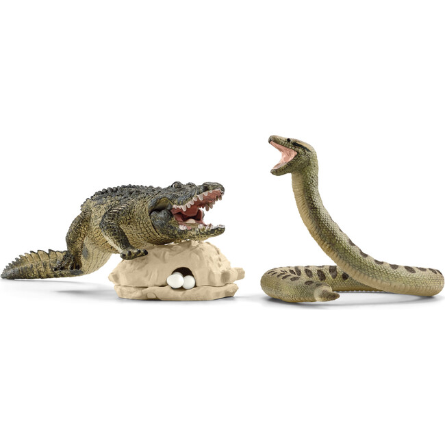 Schleich Wild Life: Danger In The Swamp - 4pc Playset