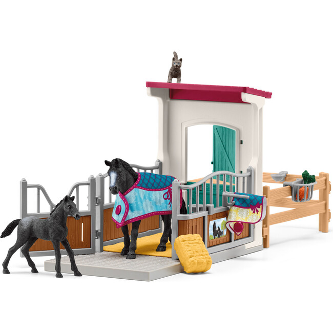 Schleich Horse Club: Horse Box With Mare & Foal - 34 Piece Playset