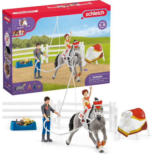 Schleich Horse Club: Mia's Vaulting Set - 18 Piece Playset - Playsets - 2