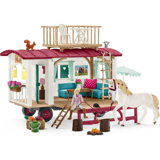 Schleich Horse Club: Caravan For Secret Club Meetings - 95 Piece Playset