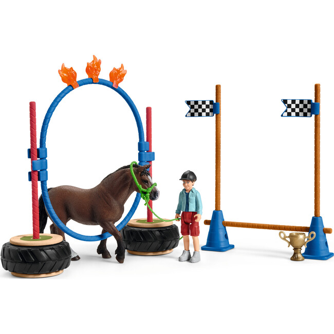 Schleich Farm World: Pony Agility Race - 22 Piece Playset