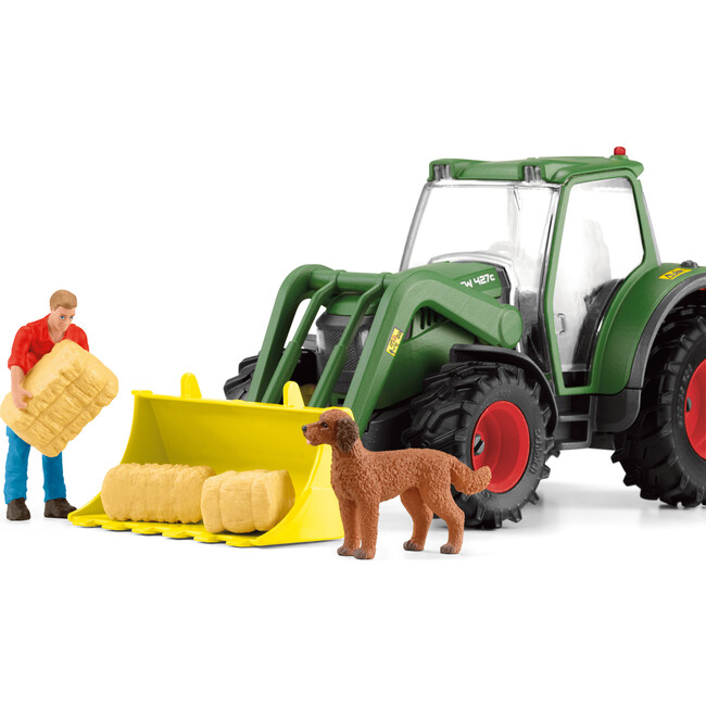 Schleich Farm World: Tractor With Trailer - Farm Work Figurine Playset