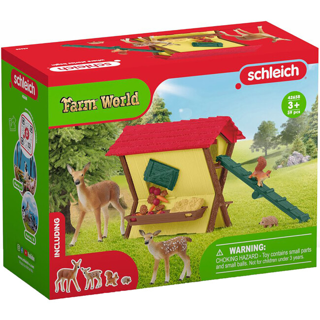 Schleich Farm World: Feeding The Forest Animals - Figurine Playset