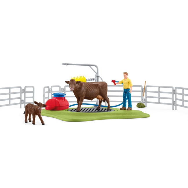 Schleich Farm World: Happy Cow Wash - Animal Playset