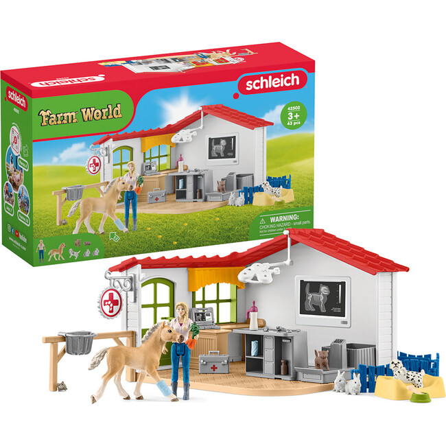 Schleich Farm World: Veterinarian Practice With Pets - 43pc Playset - Playsets - 2