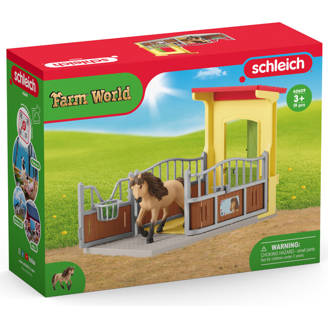 Schleich Farm World: Pony Box With Iceland Pony Stallion - Horse Playset - Playsets - 2