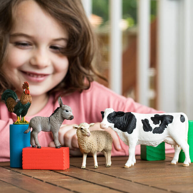 Schleich Farm World: Starter Set - 4pc Figurine Set, Animal Playset - Playsets - 2