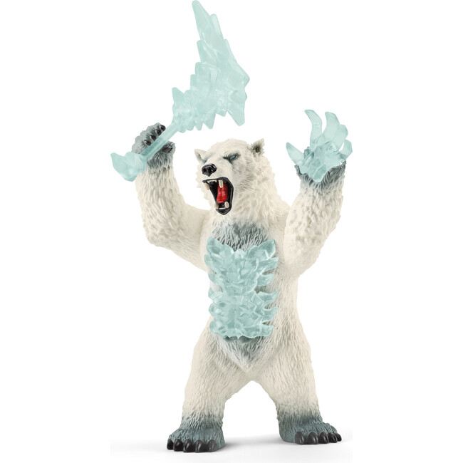 Schleich Eldrador Creatures: Blizzard Bear With Weapon Fantasy Action Figure