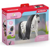 Schleich Beauty Horse: Knabstrupper Stallion - White & Black Horse Figurine - Playsets - 2