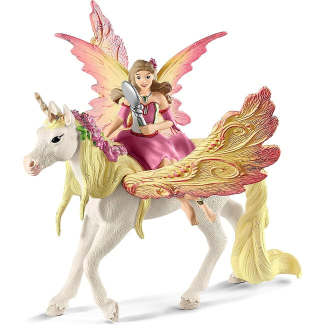 Schleich Bayala: Fairy Feya With Pegasus Unicorn - 3pc Figurine Playset