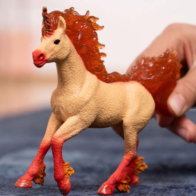 Schleich Bayala: Elementa Fire Unicorn Stallion - Magical Figurine - Playsets - 2