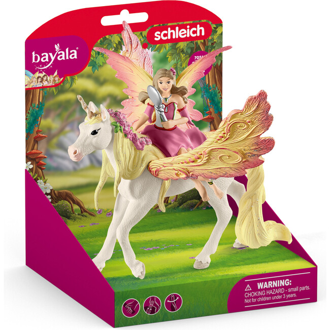 Schleich Bayala: Fairy Feya With Pegasus Unicorn - 3pc Figurine Playset - Playsets - 4