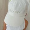 Kid's Bloomy Embroidered Adjustable Strap Baseball Cap, White - Hats - 2