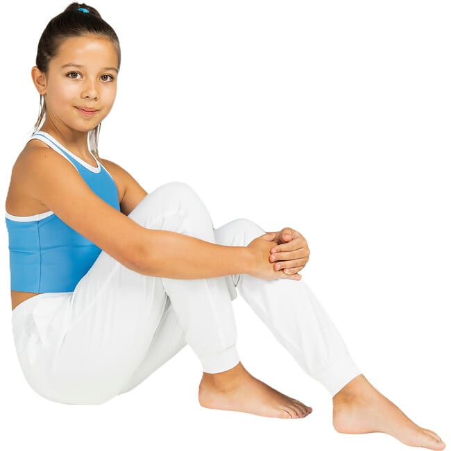 Bliss Relaxed Adjustable Drawstring Jogger, White - Sports Gear - 3