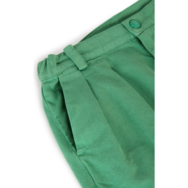 André Pleated Trousers, Stone Green - Pants - 3