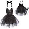 Black Cat Dress & Headpiece, Size 5-6 - Costumes - 1 - thumbnail