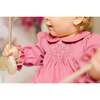 Angele Frilled Long Sleeve Corduroy Smocked Babyset, Pink - Mixed Apparel Set - 4