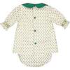 Olympe Holiday Long Sleeve Smocked Babyset, Green - Mixed Apparel Set - 5