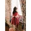 Angele Frilled Long Sleeve Corduroy Smocked Dress, Pink - Dresses - 4