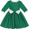 Heidi Winter Long Sleeve Smocked Dress, Green - Dresses - 5