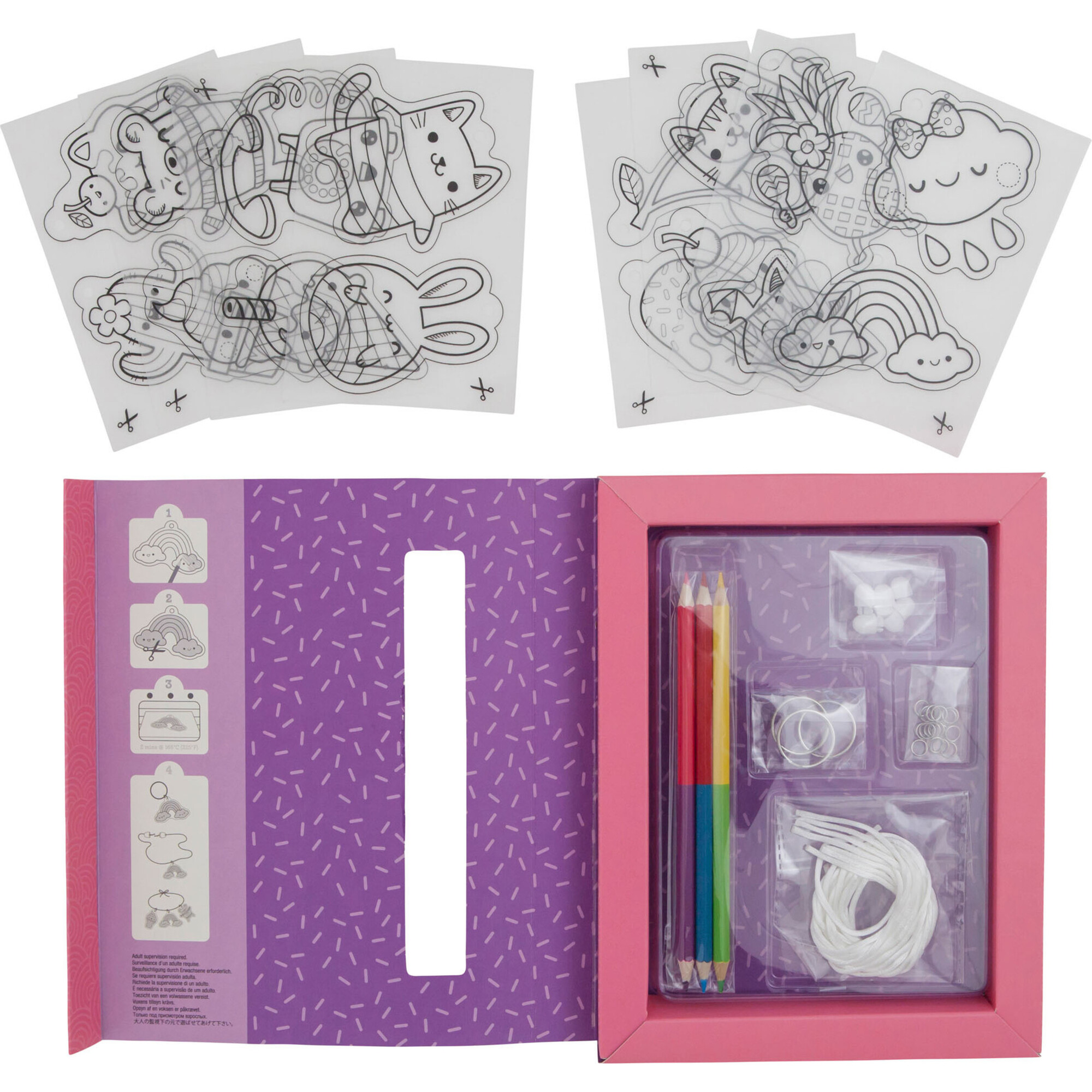 Tiger Tribe: Shrinkies - Sweet Treats  Craft Kit - Play Kits - 1