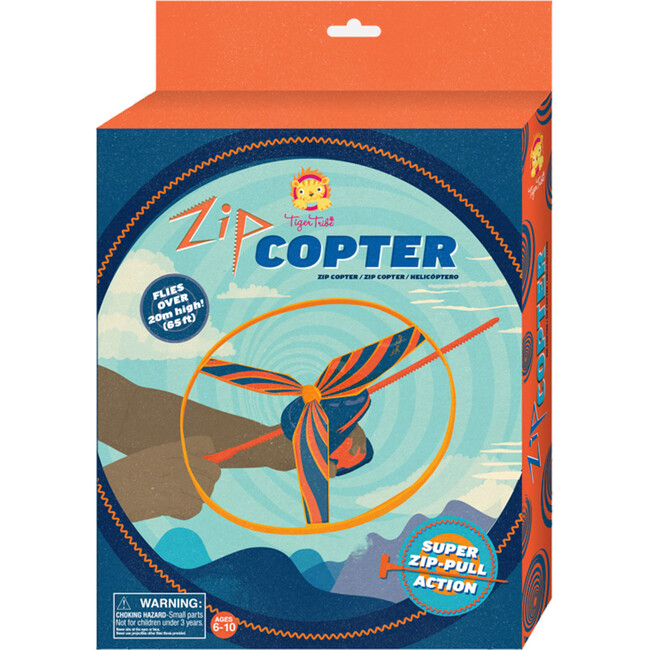 Tiger Tribe: Zip Copter - Super Zip-Pull Action Flying Toy - Outdoor Games - 2