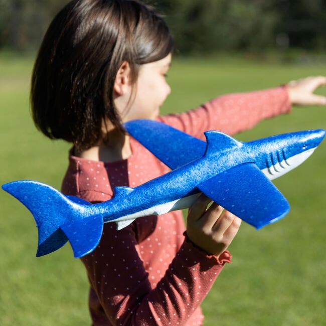 Tiger Tribe: Shark Glider - Glides Over 40m (120 Feet), Foam Flying Toy - Outdoor Games - 3