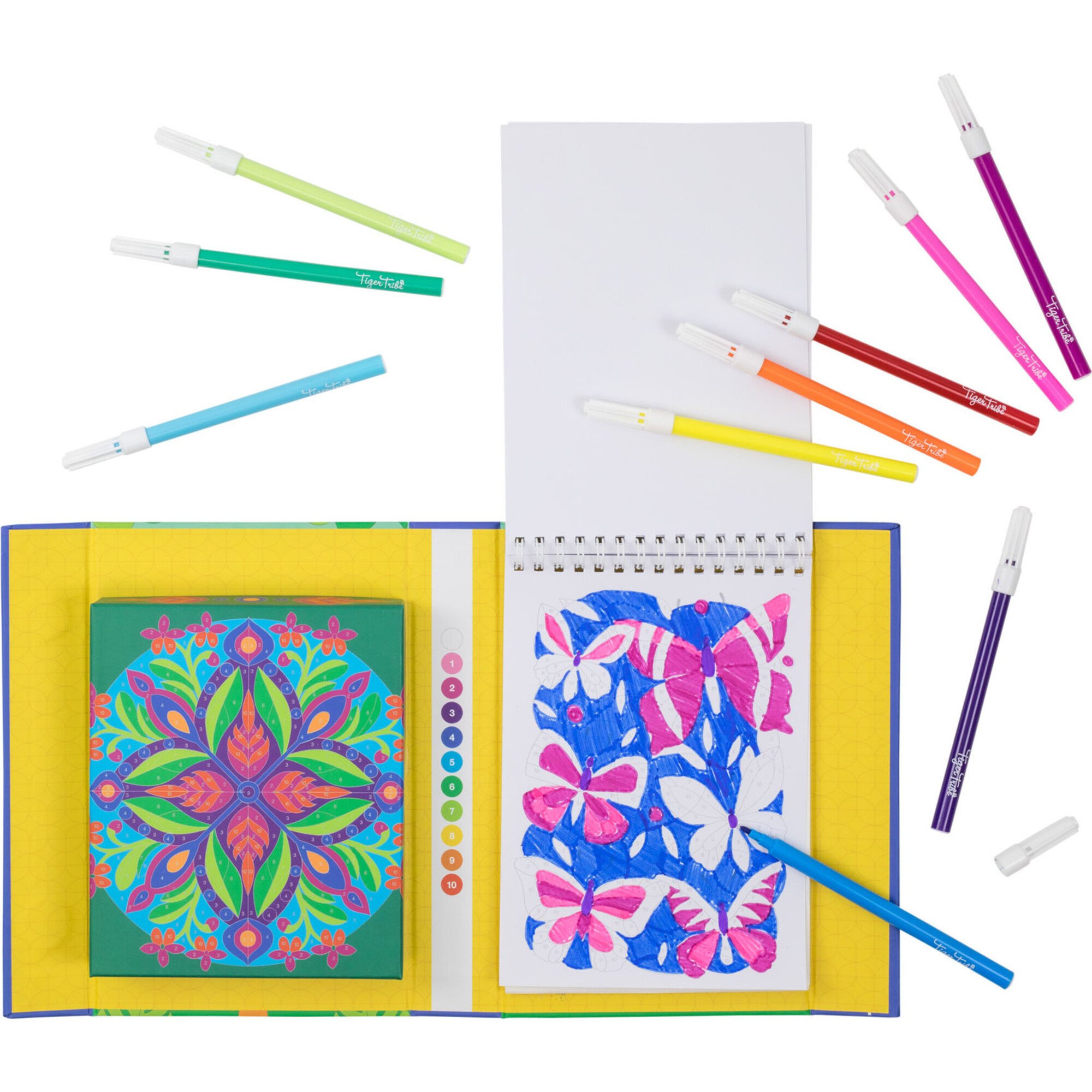 Tiger Tribe: Color By Numbers - The Tropics Activity Set - Coloring - 1