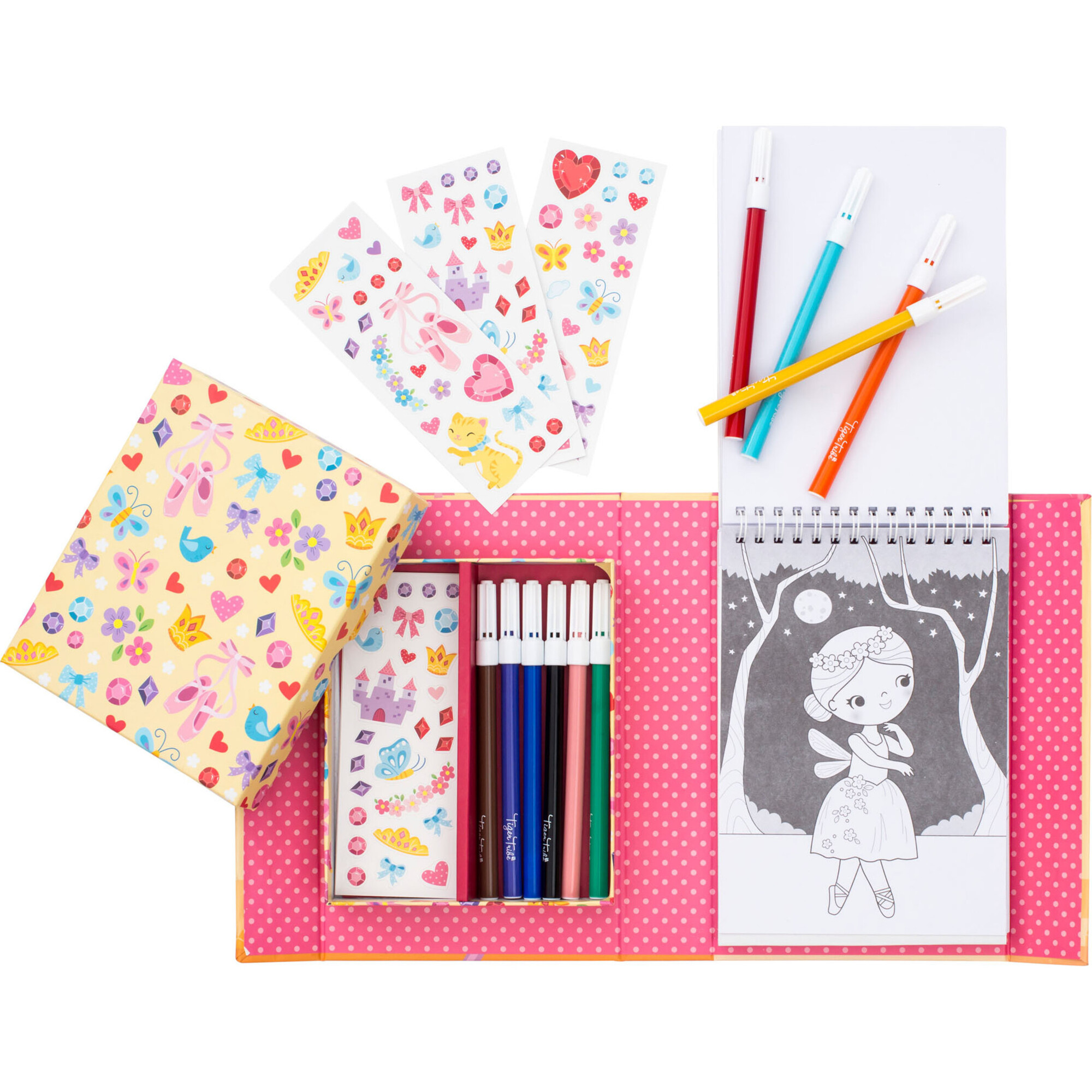 Tiger Tribe: Coloring Set - Ballet - Activity Set w/ Stickers - Coloring - 1