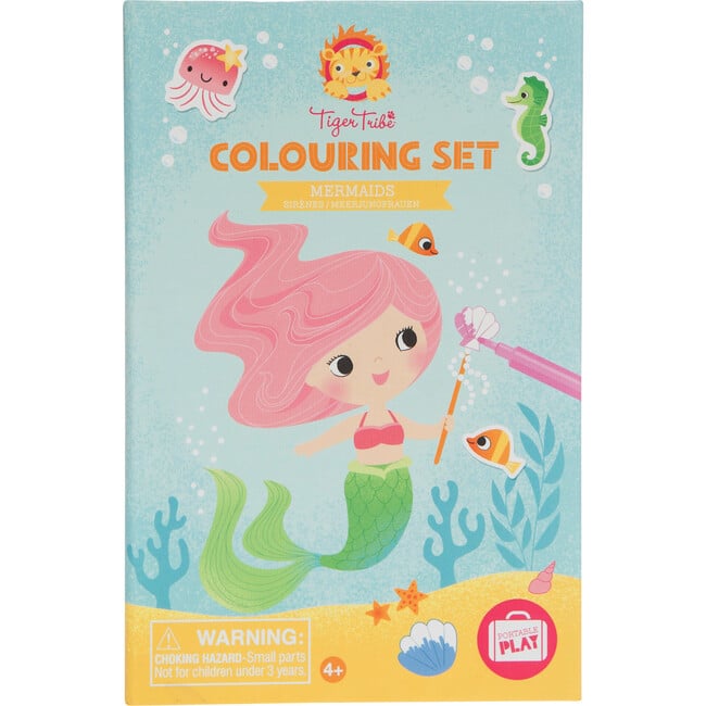 Tiger Tribe: Coloring Set - Mermaids Activity Set w/ Stickers - Coloring - 2