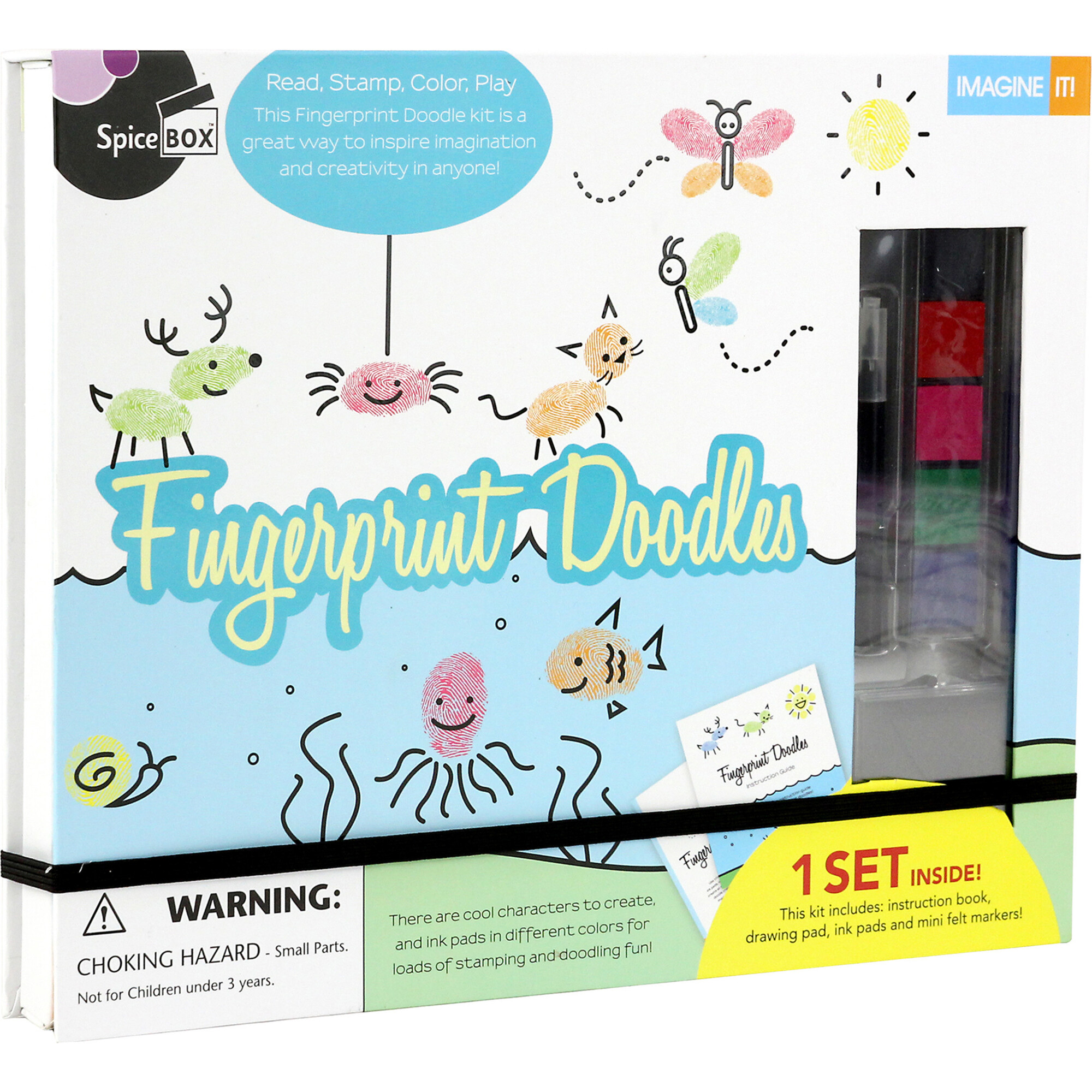 Imagine It: Fingerprint Doodles Activity Kit, Kids Ages 8+ - Arts & Crafts - 1