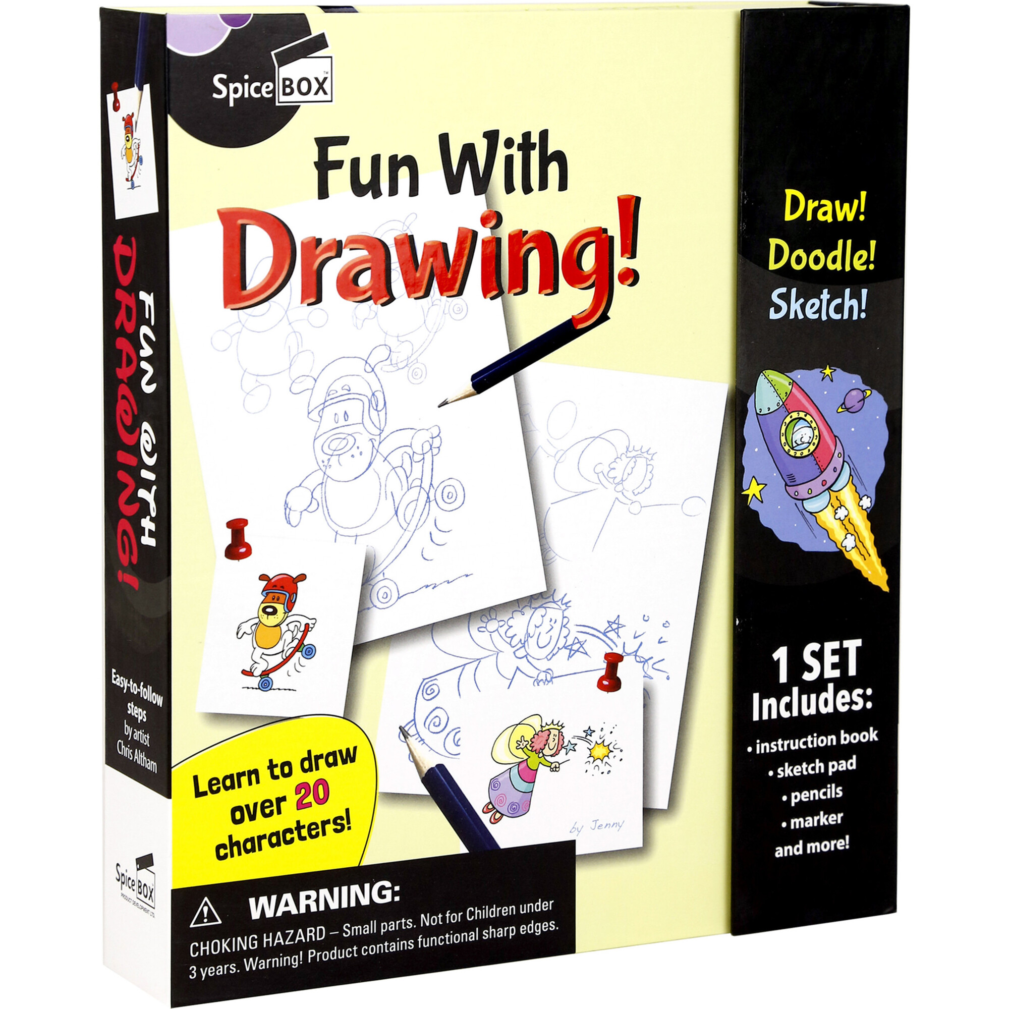 Fun With: Drawing - Learn To Draw Creative Art Activity Kit - Arts & Crafts - 1